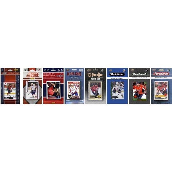 Williams & Son Saw & Supply C&I Collectables CAPITALS818TS NHL Washington Capitals 8 Different Licensed Trading Card Team Sets CAPITALS818TS